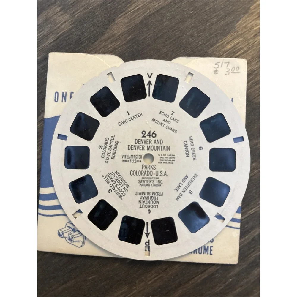 Lot Of 10 Vintage Sawyer's View Master Reels, 7 More Wonders Of The World